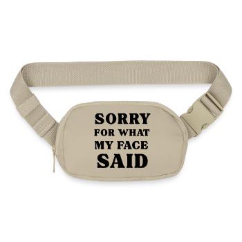 Untitled Black Square - Matte Hip Bag - sandgrau - Front