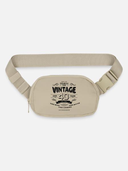 Aged 40 Years - Matte Hip Bag - sandgrau