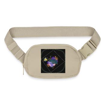 Women Power: Bold Balance Emblem - Matte Hip Bag - sandgrau - Front