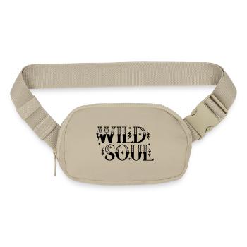 Wild Soul Flash Tattoo Style Stars and Lightning T - Matte Hip Bag - sandgrau - Front