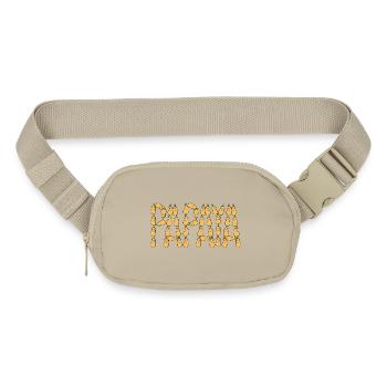 Papaya typography - Matte Hip Bag - sandgrau - Front