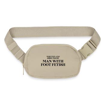 Written and directed by man with foot fetish - Matte Hip Bag - sandgrau - Front