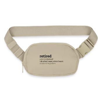 Awaiting design - Matte Hip Bag - sandgrau - Front