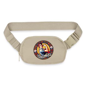 Baseball Mom 1970s Emblem - Matte Hip Bag - sandgrau - Front