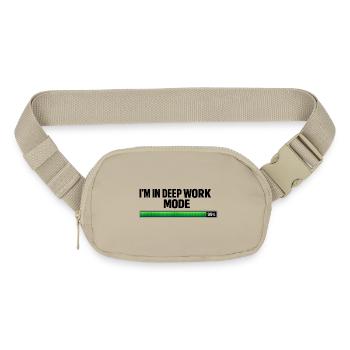 I'm in deep work mode - Matte Hip Bag - sandgrau - Front