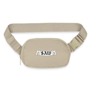 Vintage Saw Blade Tattoo Style Design - Matte Hip Bag - sandgrau - Front