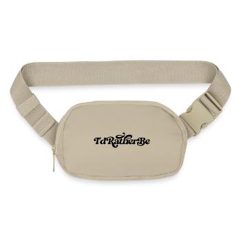 I'd rather be - Matte Hip Bag - sandgrau - Front