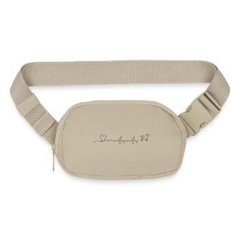 Please upload design - Matte Hip Bag - sandgrau - Front