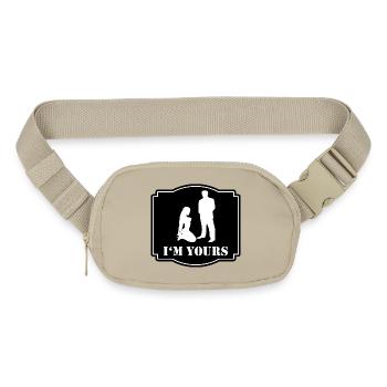 BDSM I'M YOURS Fetish - Matte Hip Bag - sandgrau - Front