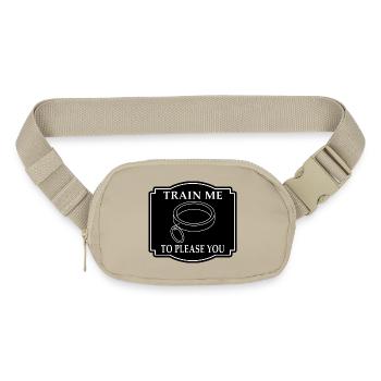 BDSM Collar Bondage Sub - Matte Hip Bag - sandgrau - Front