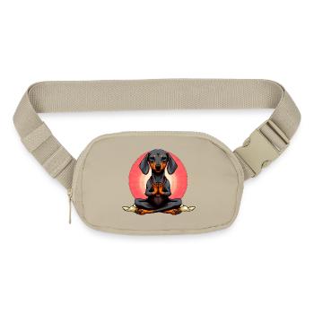 Yogi Dachshund - Matte Hip Bag - sandgrau - Front