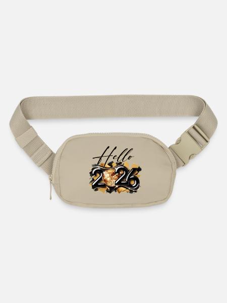 Hello 2026 Disco Gold - Matte Hip Bag - sandgrau