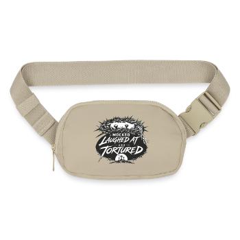 Mocked, Laughed At and Tortured | Christian Faith  - Matte Hip Bag - sandgrau - Front