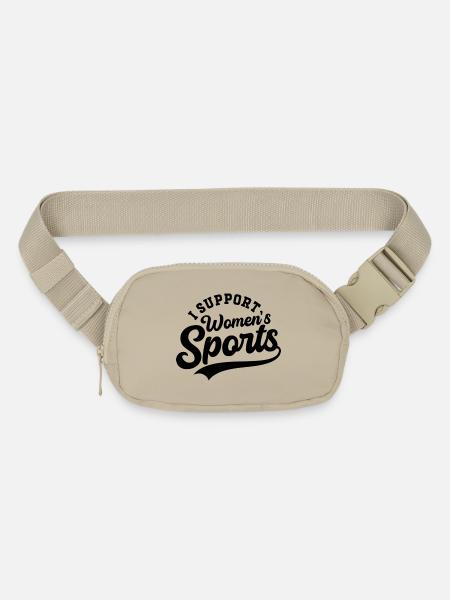 I Support Womens Sports - Matte Hip Bag - sandgrau
