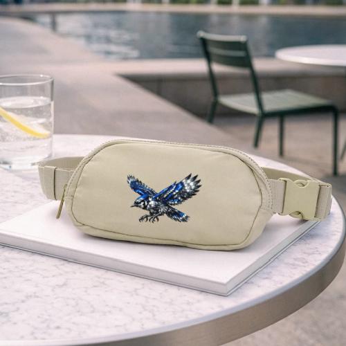 Silver Blue Jay Dive - Matte Hip Bag