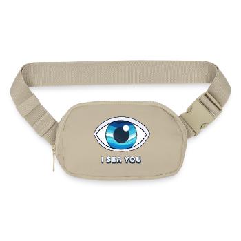 I Sea You Ocean Eye - Matte Hip Bag - sandgrau - Front