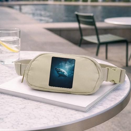 Great White Shark Ocean Design - Matte Hip Bag