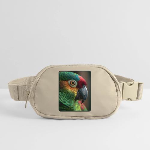 Colorful Parrot Close-Up Design - Matte Hip Bag