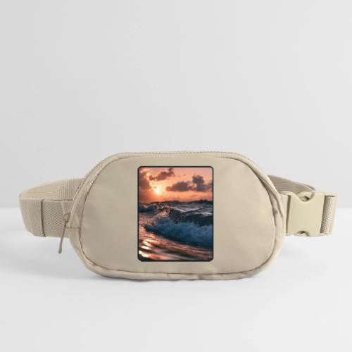Golden Sunset Ocean Wave - Matte Hip Bag