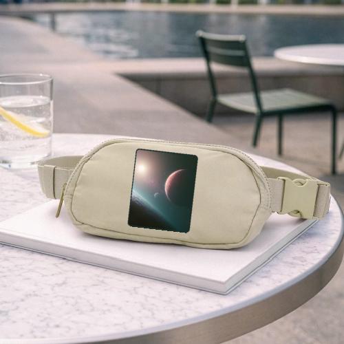 Deep Space Planet Horizon Art - Matte Hip Bag