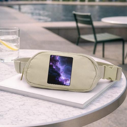 Purple Nebula Space Design - Matte Hip Bag