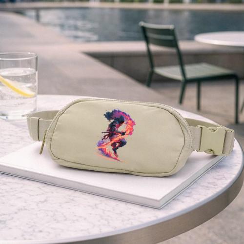 Flaming Ninja Warrior Fantasy Design - Matte Hip Bag