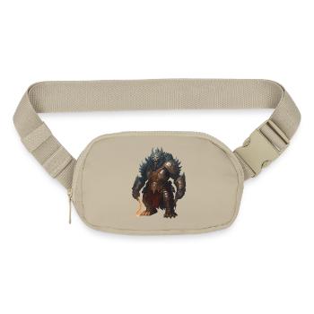 Threatening Ork Warriors In Armor Fantasy Graphics - Matte Hip Bag - sandgrau - Front