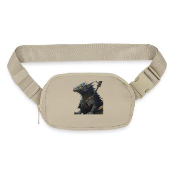 Threatening Ork Warriors In Armor Fantasy - Matte Hip Bag - sandgrau - Front