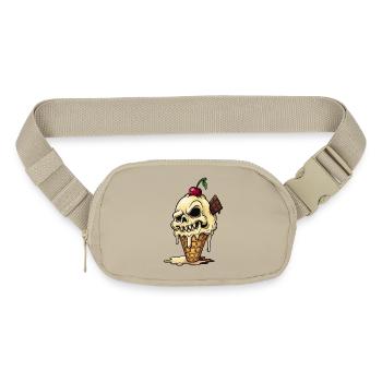 SPOOKY_ICECREAM_CONE - Matte Hip Bag - sandgrau - Front