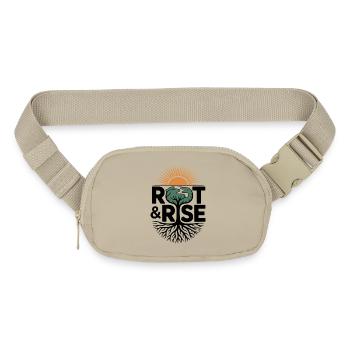 Root & Rise: Sunburst Tree - Matte Hip Bag - sandgrau - Front