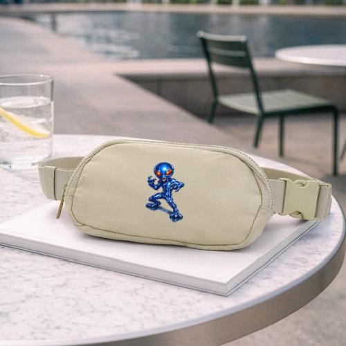 Angry Blue Alien - Matte Hip Bag