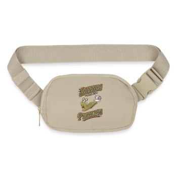 slug running from salt problems - Matte Hip Bag - sandgrau - Front