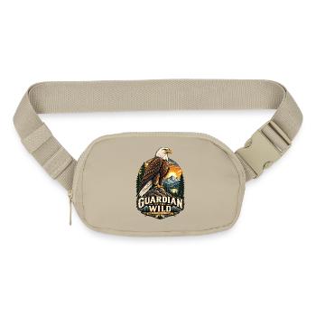 Bald Eagle Guardian of the Wild Vintage Wilderness - Matte Hip Bag - sandgrau - Front