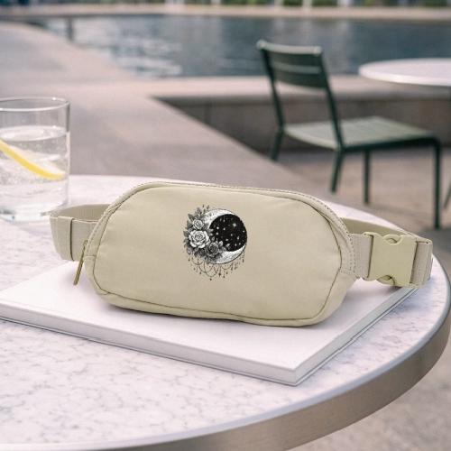 Crescent Moon Floral - Matte Hip Bag