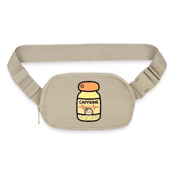 Caffeine Kawaii Capsule Bottle - Matte Hip Bag - sandgrau - Front