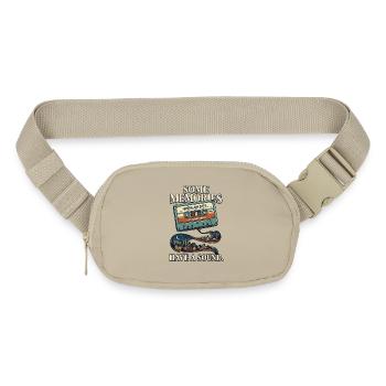 Some Memories Have a Sound - Retro Cassette City - Matte Hip Bag - sandgrau - Front