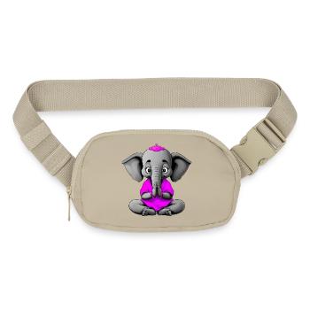 Yogi Elephant - Matte Hip Bag - sandgrau - Front