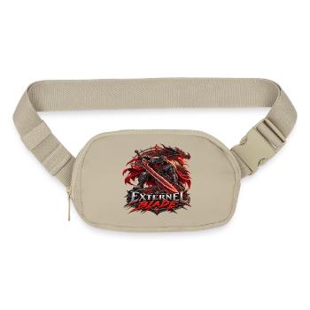 Eternal Blade – Dark Fantasy Warrior & Dragon - Matte Hip Bag - sandgrau - Front