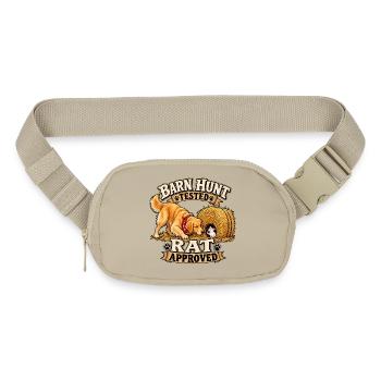Barn Hunt Approved Tee - Matte Hip Bag - sandgrau - Front