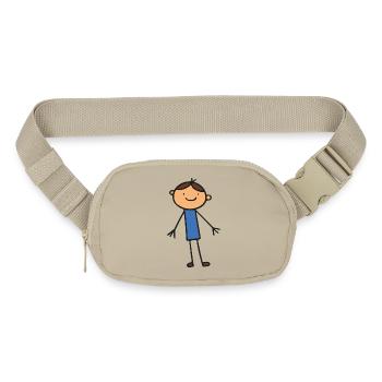 Child cartoon design - Matte Hip Bag - sandgrau - Front