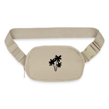 Tropical Palm Silhouette - Matte Hip Bag - sandgrau - Front