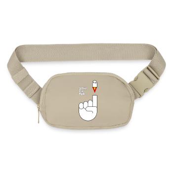Stay On Top Index Finger Rocket Motivation - Matte Hip Bag - sandgrau - Front