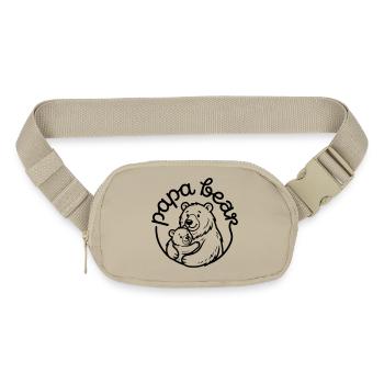 papa bear - Matte Hip Bag - sandgrau - Front