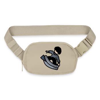 Shadow Blade Silhouette - Matte Hip Bag - sandgrau - Front
