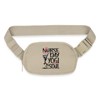 Nurse by Day, Yogi by Soul - Matte Hip Bag - sandgrau - Front