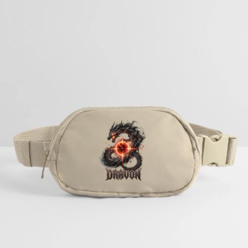 Dravon Fire Dragon Dark Fantasy Graphic T-Shirt - Matte Hip Bag