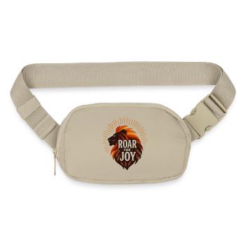 Roar for Joy Lion Emblem - Matte Hip Bag - sandgrau - Front