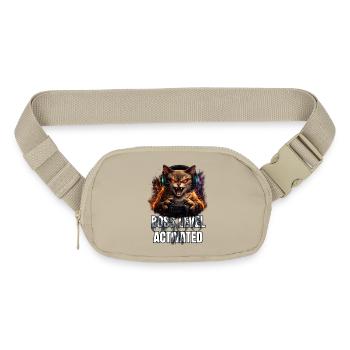 Boss Level Activated Cat - Matte Hip Bag - sandgrau - Front