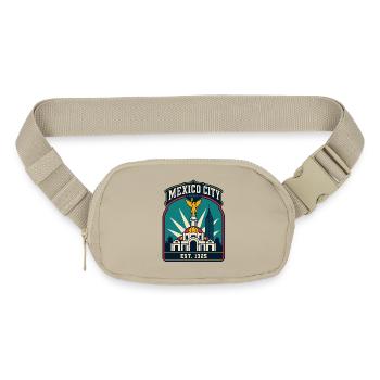 Mexico City CDMX Emblem - Matte Hip Bag - sandgrau - Front