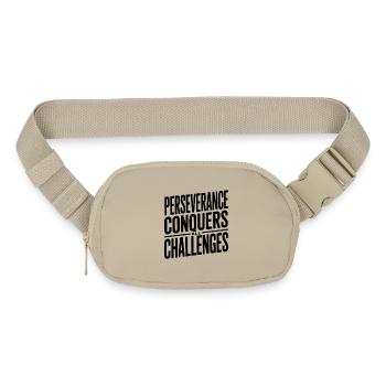 Perseverance Conquers All Challenges - Matte Hip Bag - sandgrau - Front